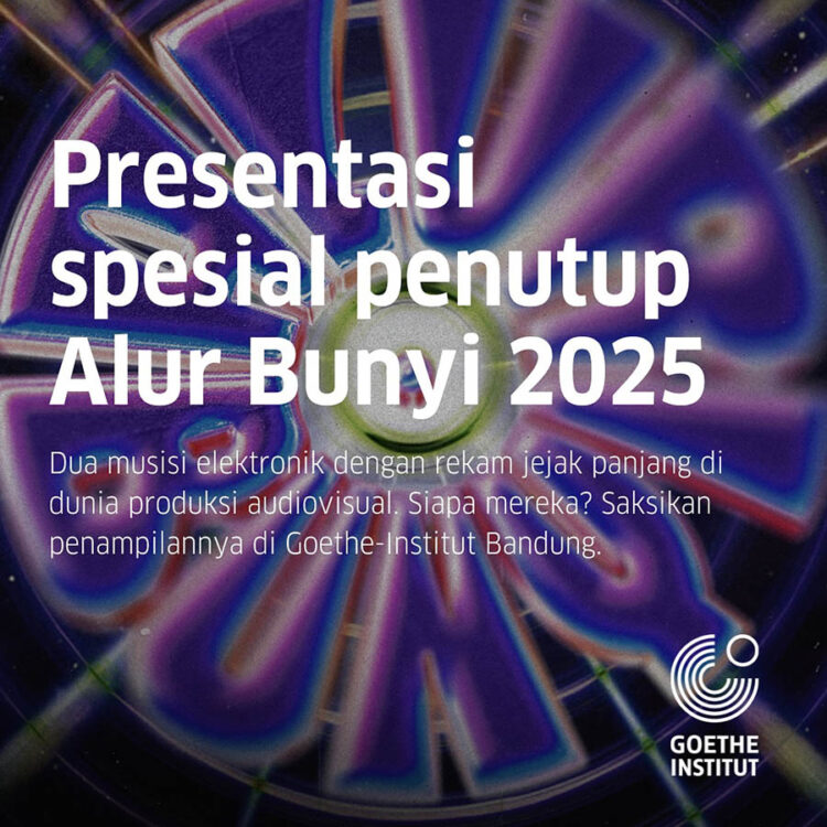 Alur Bunyi 2025, Ten~neT, Indra Perkasa, Firzi O, Goethe-Institut Bandung, musik elektronik, audiovisual, pertunjukan imersif, musik kontemporer, Bandung event, electronic performance