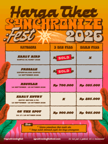 Tiket Synchronize Festival 2026