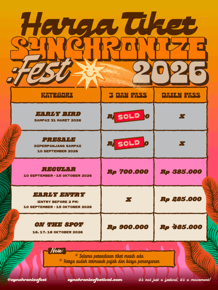 Tiket Synchronize Festival 2026